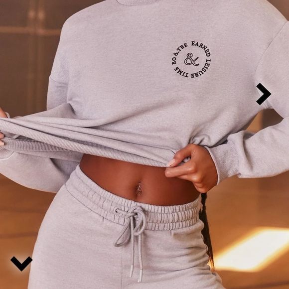 Bo+tee HEAVYWEIGHT SWEAT SHORTS IN GREY medium new - Picture 2 of 8